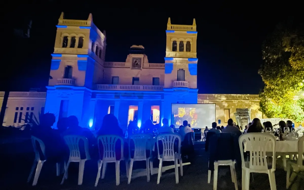 Gastro Cinema screening in the MARQ gardens