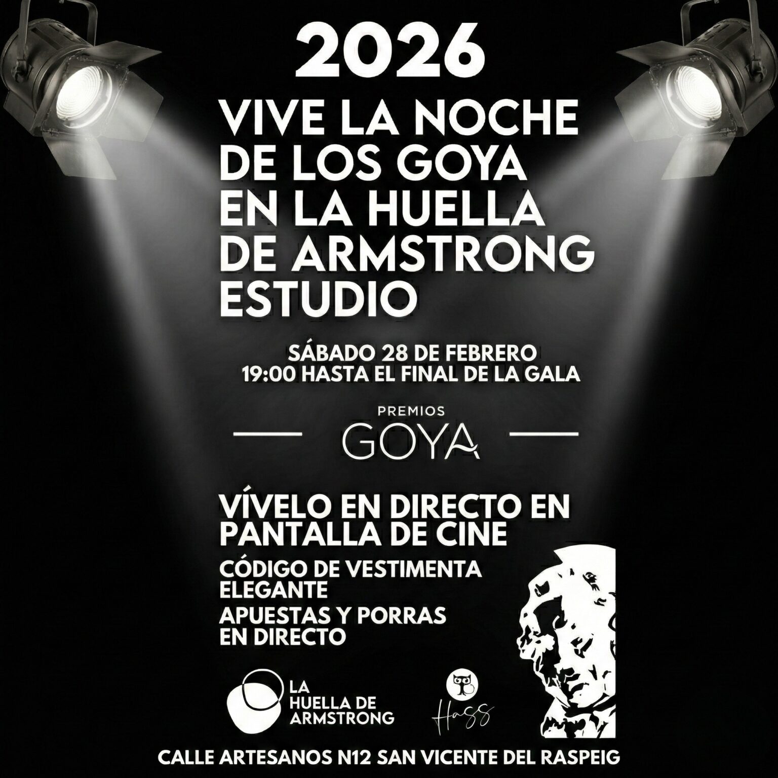Vive la gala de los Goya 2026 en La Huella de Armstrong